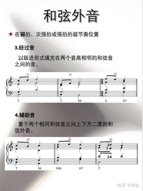 駢枝音|和弦外音:英文寫法,音律簡介,音律解析,音律分析,延留音,先現音,經。